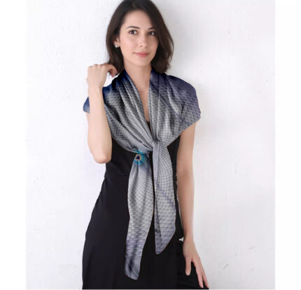 110x110cm pure silk chiffon scarf Soaked in the juice of Dioscorea cirrhosa