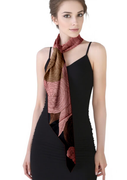 Special offer: 110x110cm silk twill fabric, reversible and double-colored