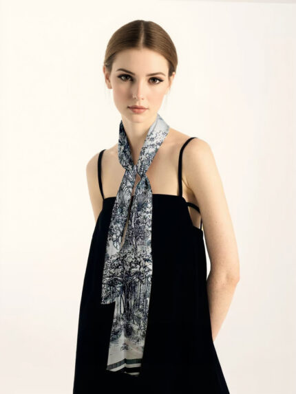 Silk Xilisa long scarf 65x175cm